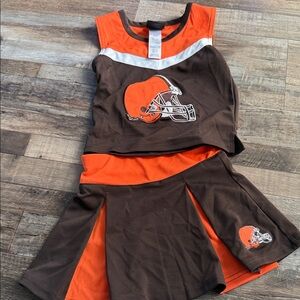 NFL Orange & Brown Superhero Cheer Outfit